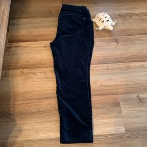 Pure Collection Navy plush fabric similar to corduroy